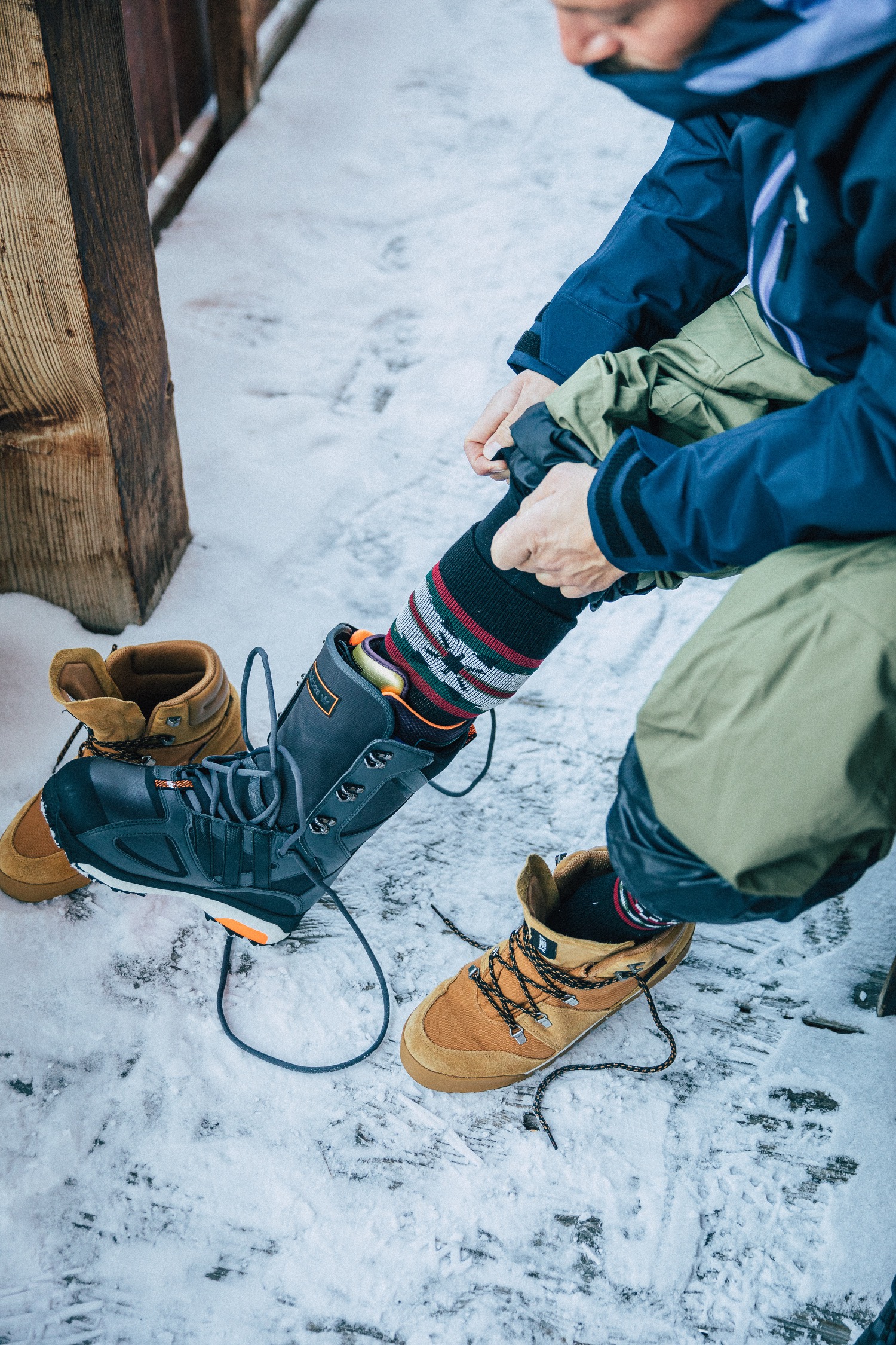  Thirtytwo Double Sock Black Yellow 